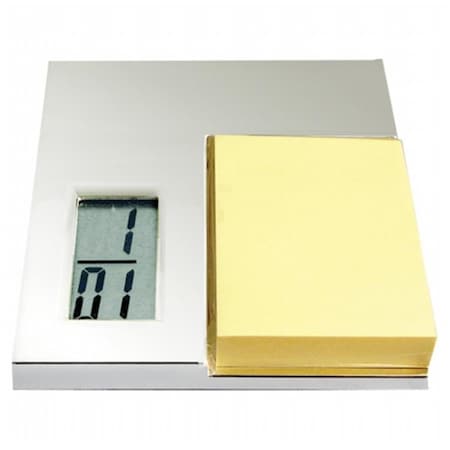 Natico Originals Clk Lcd Memo Pad Silver 101326MP